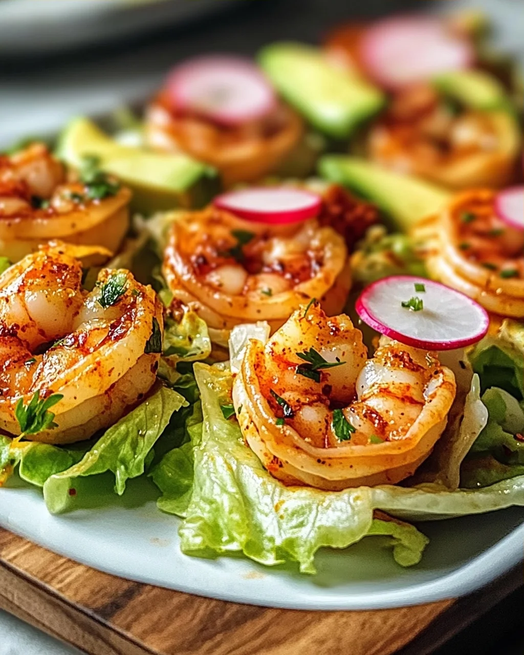 Blechpfanne Chili-Limonen Garnelen für Wraps