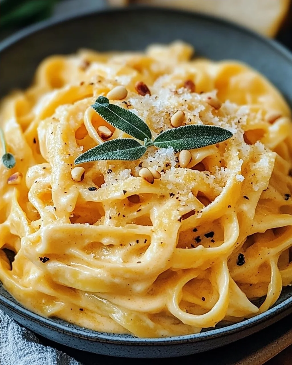 Cremige Kürbis Alfredo Pasta: Das ultimative Herbstgericht!