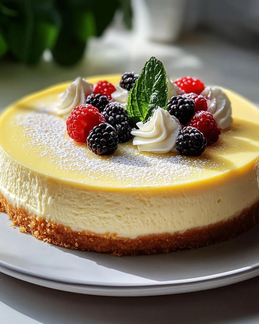 Cremiger Quark-Vanille Cheesecake