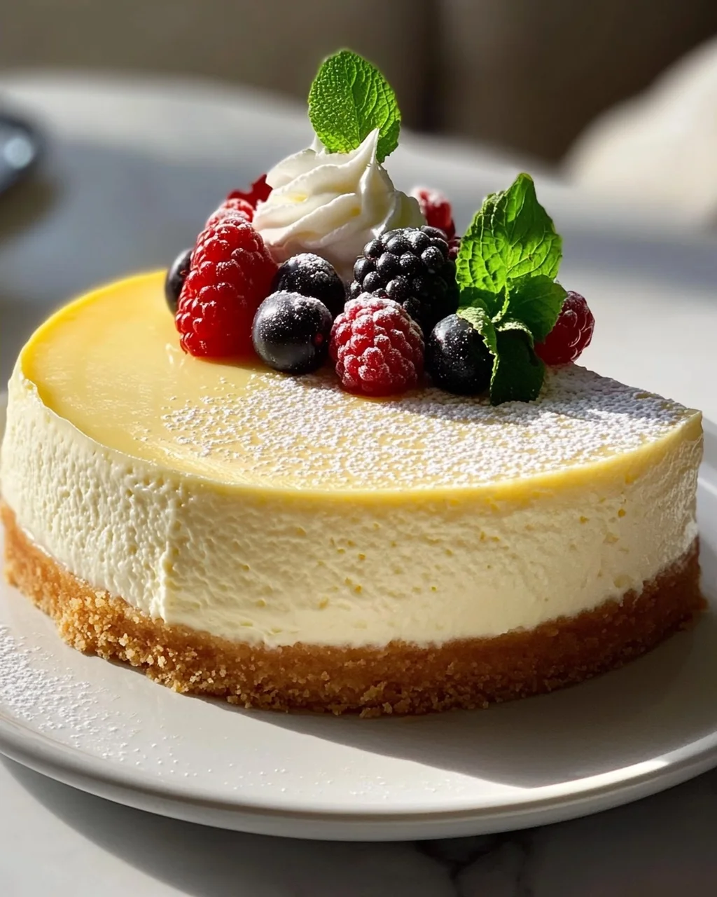 Cremiger Quark-Vanille Cheesecake