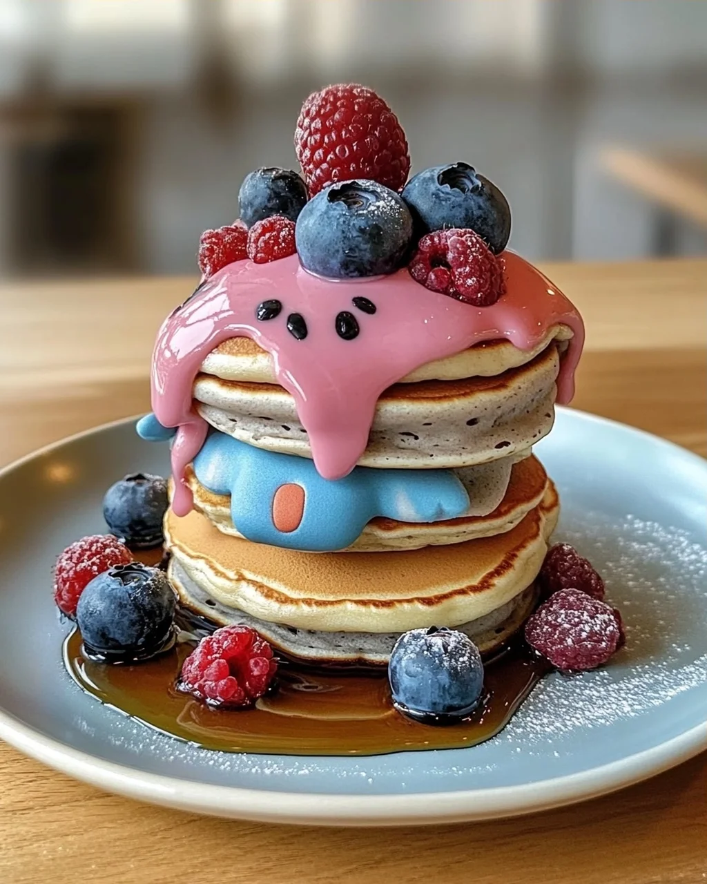 Dumbo fliegende Elefanten-Pfannkuchen für fröhliche Frühstücke