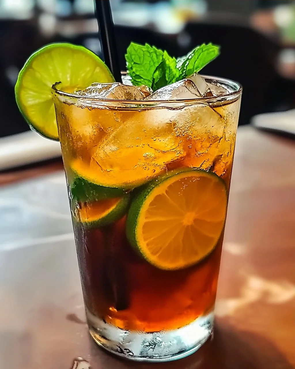 Erfrischender Thai Limetten-Eistee für den Sommer