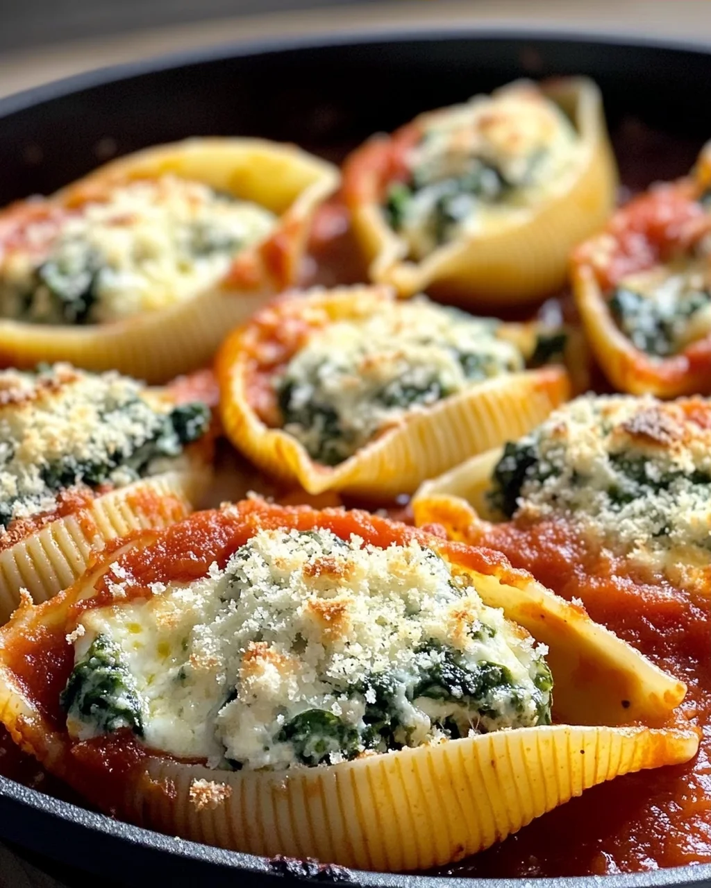 Gefüllte Muschelnudeln mit Ricotta und Spinat – Ein Genuss!