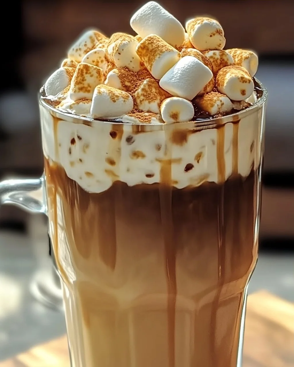 Gerösteter Marshmallow Eiskaffee – Süßer Genuss für den Sommer