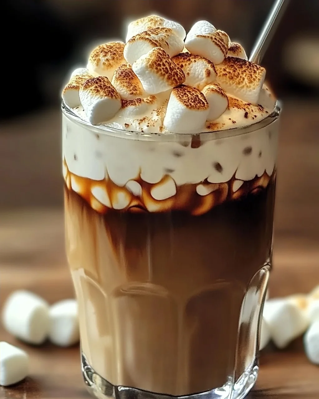 Gerösteter Marshmallow Eiskaffee – Süßer Genuss für den Sommer
