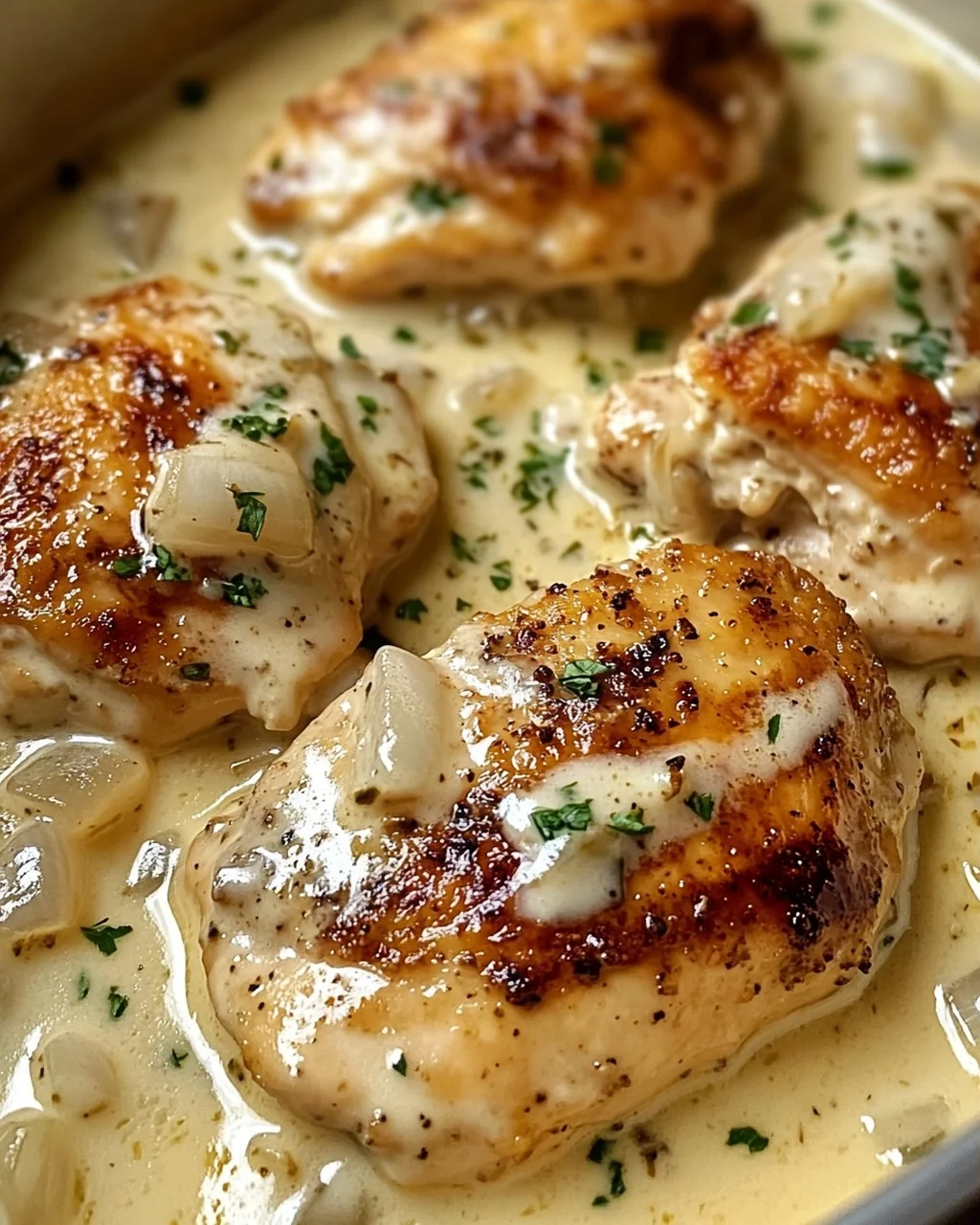 Hähnchen in Frischkäsesauce