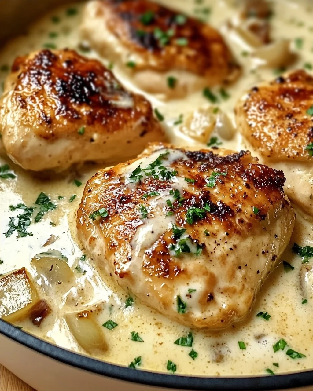 Hähnchen in Frischkäsesauce