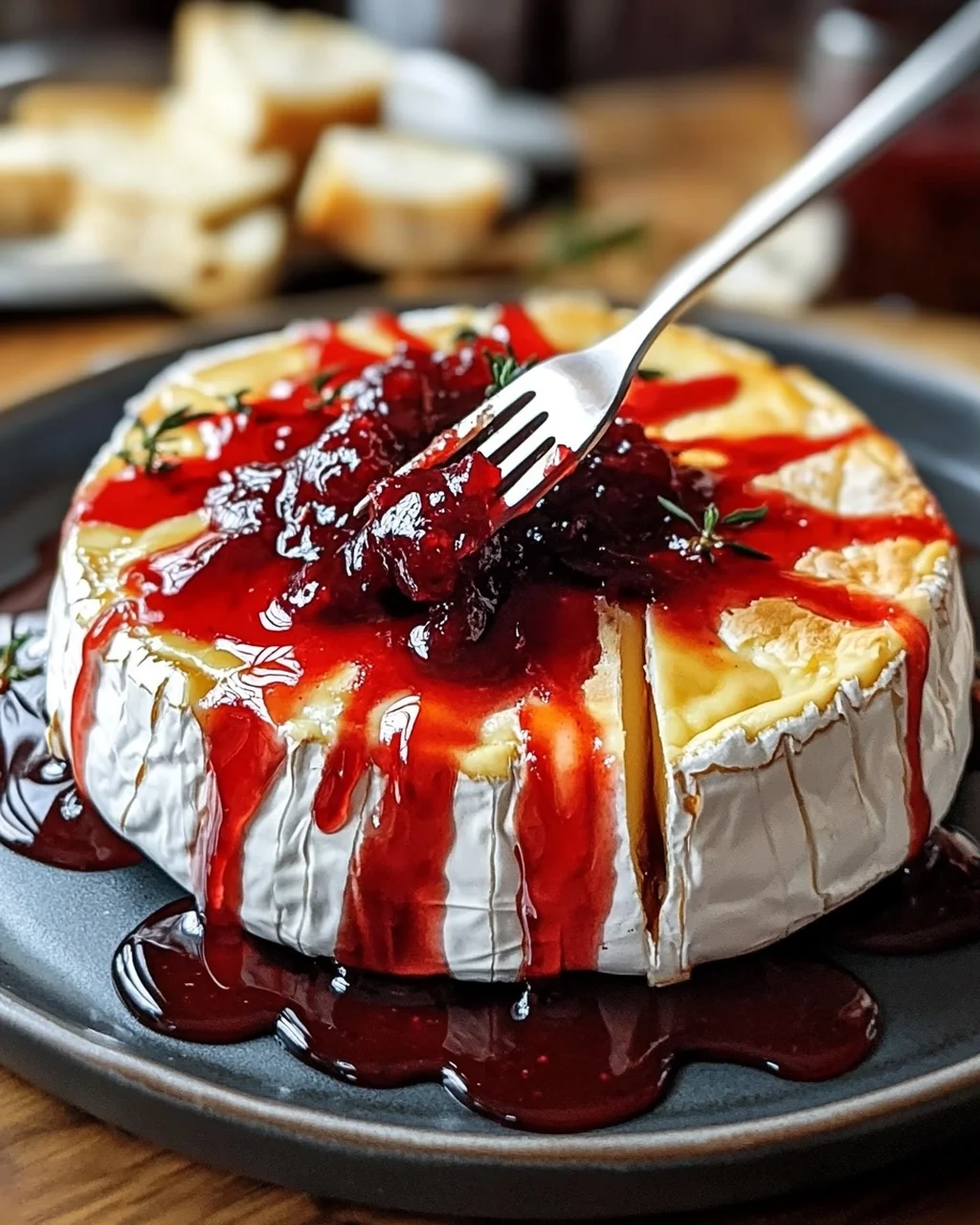 Halloween Bloody Baked Brie