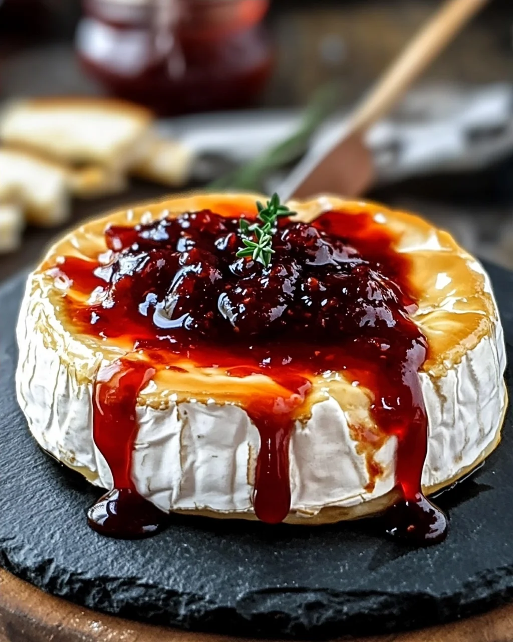 Halloween Bloody Baked Brie