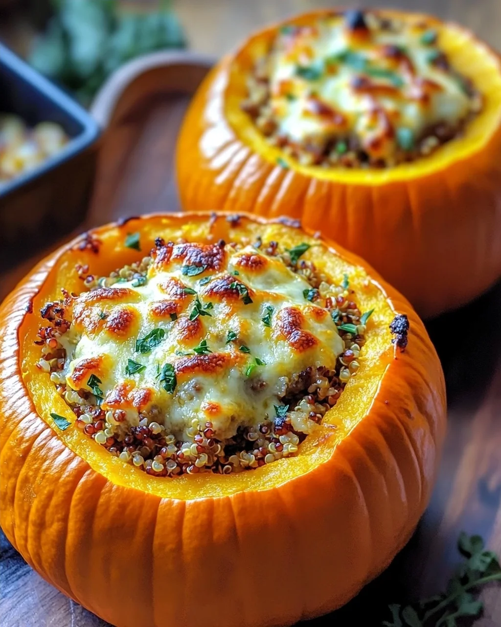Herzhafter gefüllter Kürbis: Gemütliches Herbst-Rezept genießen