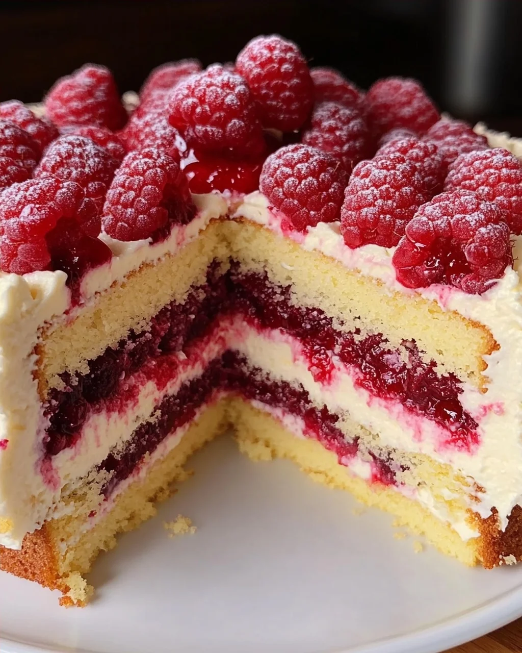 Himbeertorte mit Paradiescreme