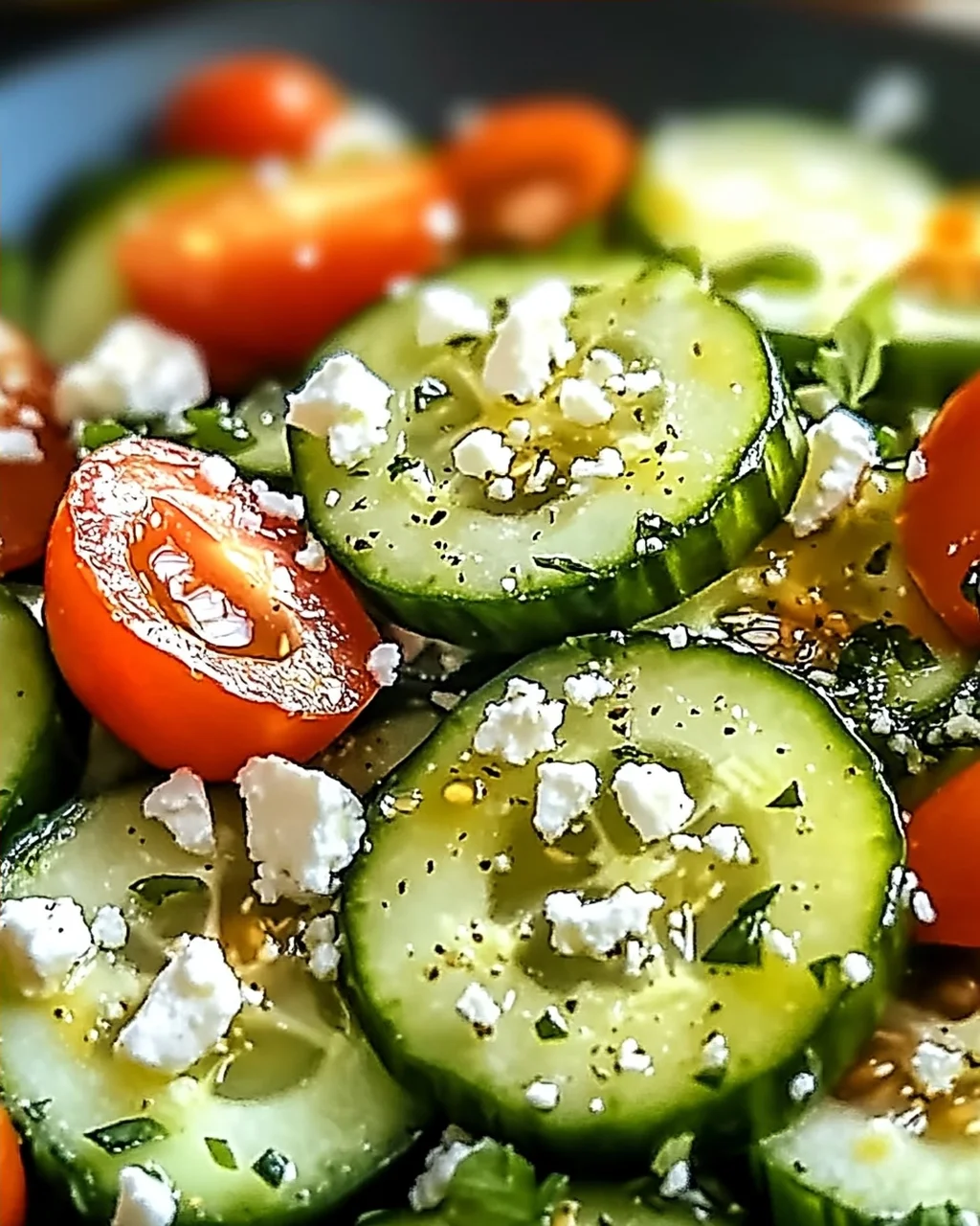 Honig-Limetten-Gurken-Salat für heiße Sommertage