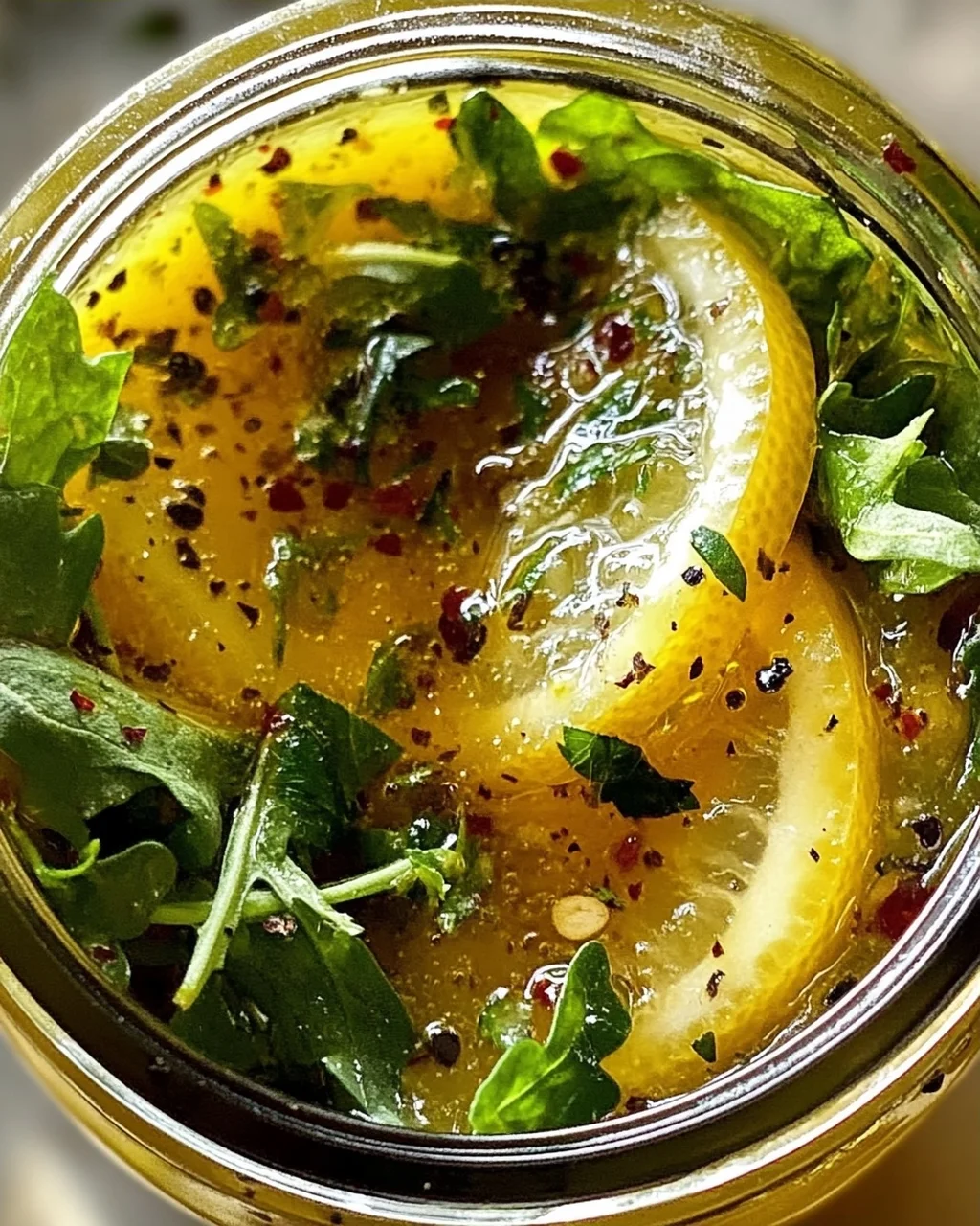 Honig-Senf-Zitronen-Vinaigrette