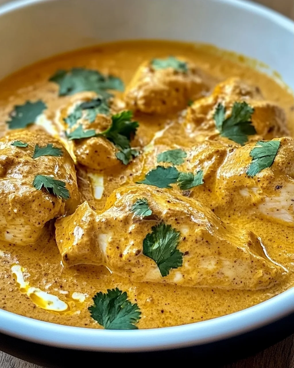 Hühnchen Korma mit Fladenbrot oder Reis zaubern