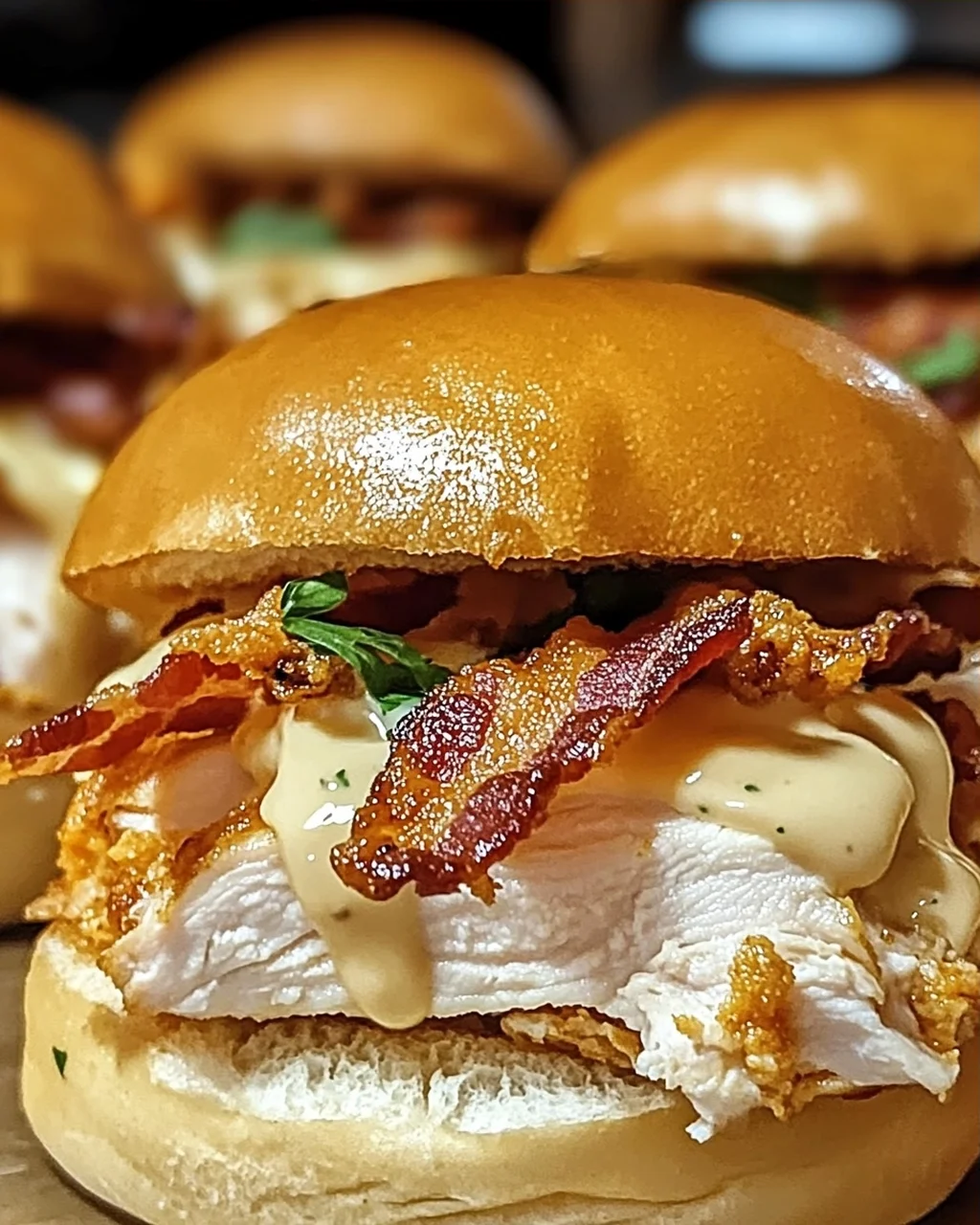 Hühnchen Speck Ranch Brötchen ganz einfach selber machen