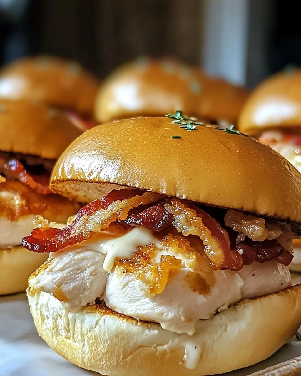 Hühnchen Speck Ranch Brötchen ganz einfach selber machen