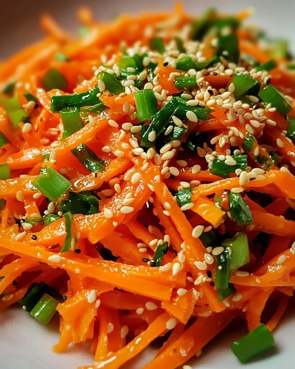 Karottensalat mit Ingwer-Sesam-Dressing – Gesund & Lecker!