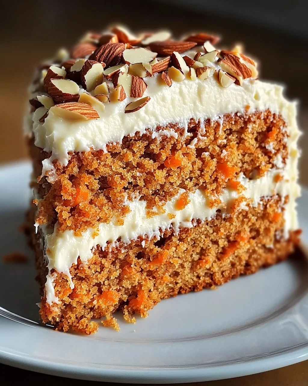 Moist Carrot Cake with Almonds