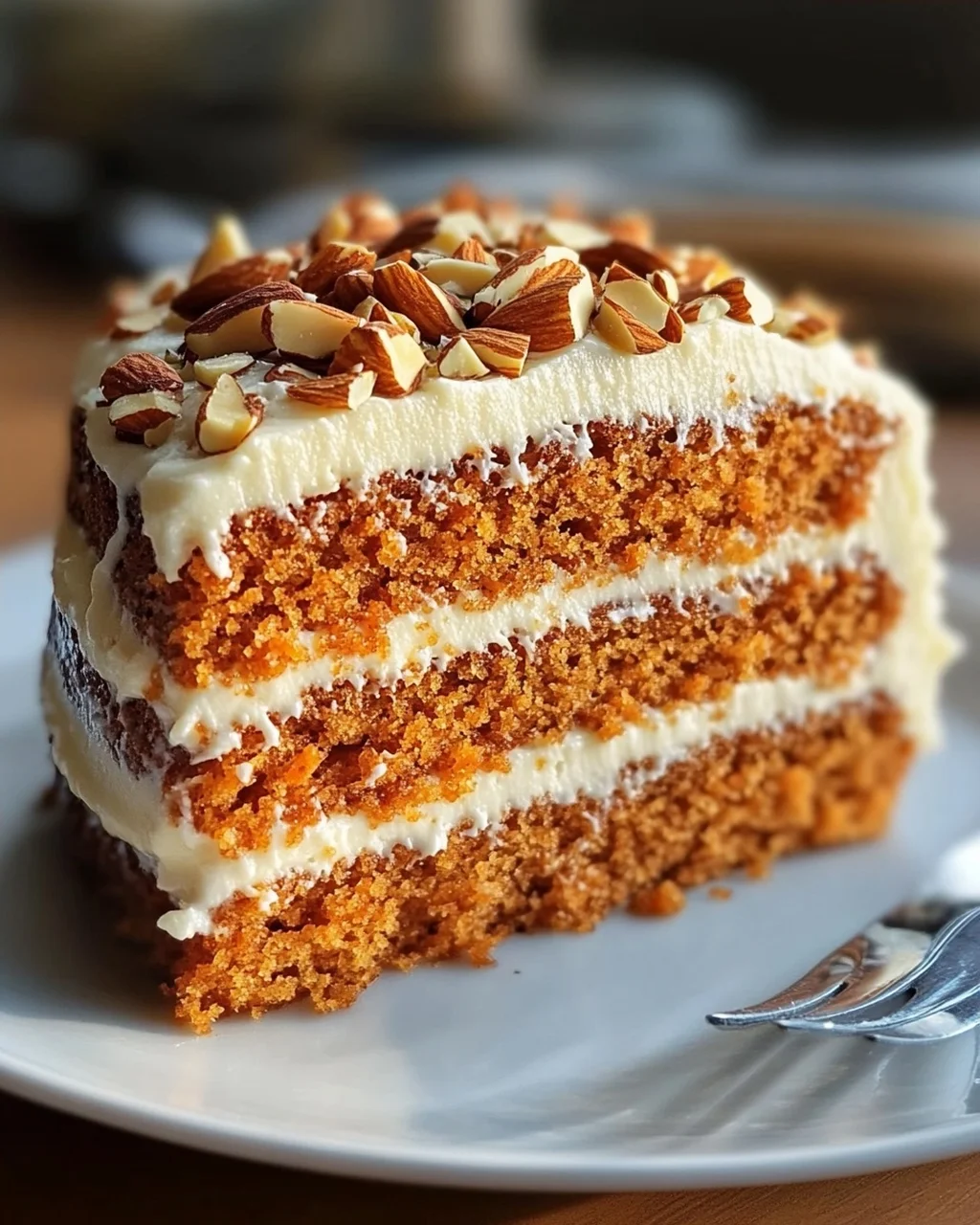 Moist Carrot Cake with Almonds