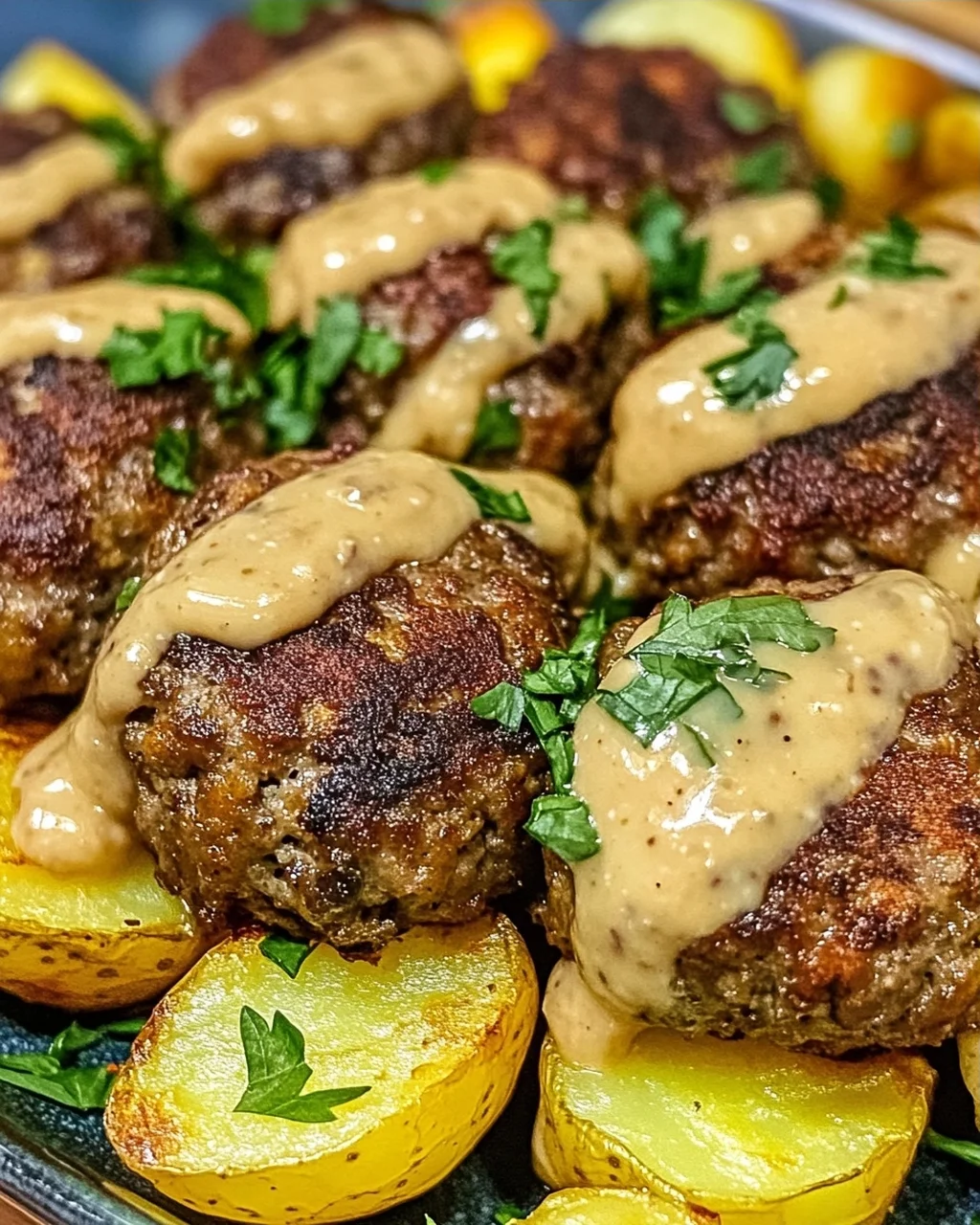 Mundwässernde Tahini-Kofta aus dem Ofen