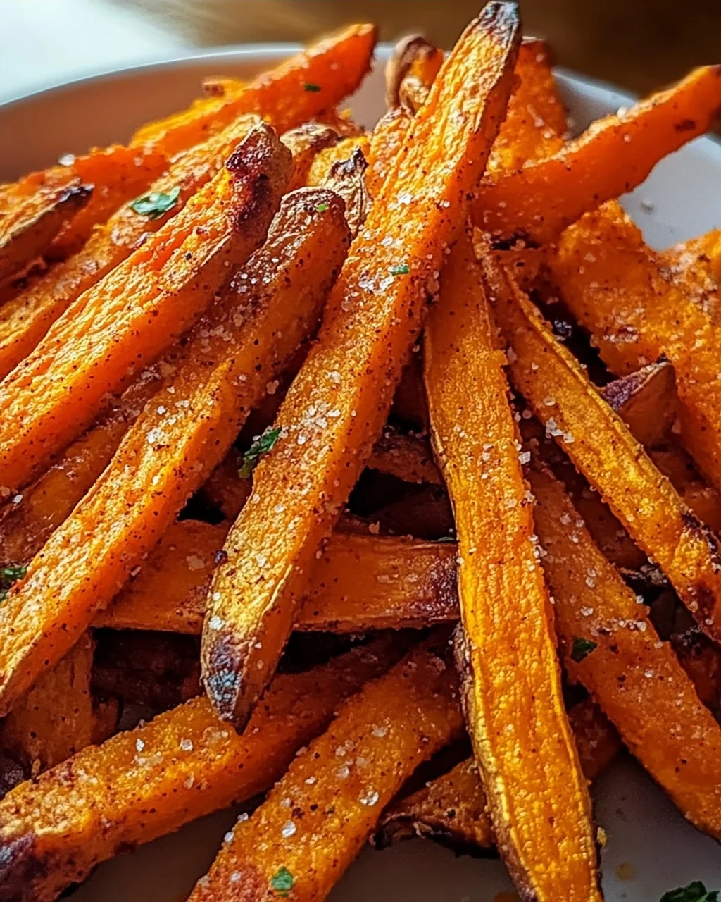 Ofen gebackene Süßkartoffel-Pommes: Knusprig & Gesund!
