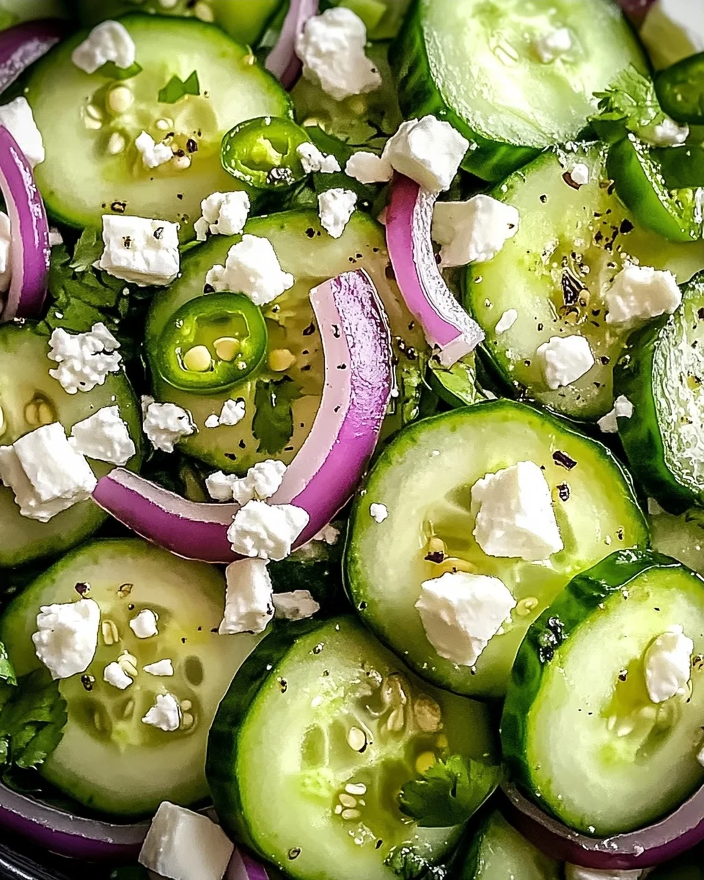 Peruanischer Gurkensalat mit spritzigem Limetten-Dressing
