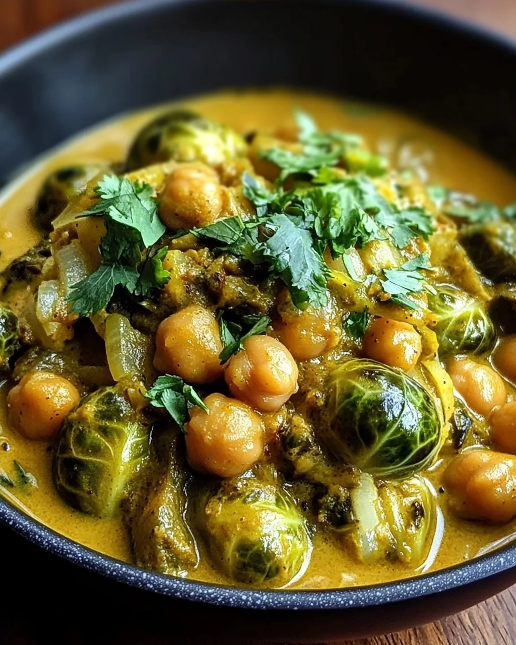 Rosenkohl-Curry mit Kichererbsen