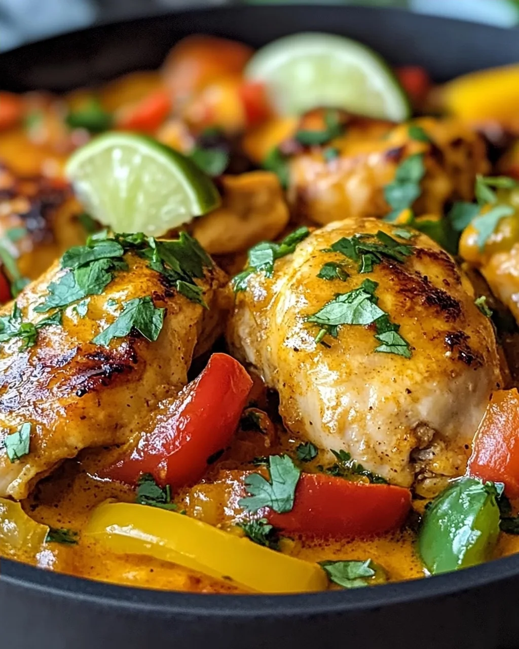 Scharfes brasilianisches Kokosnuss-Hühnchen genießen