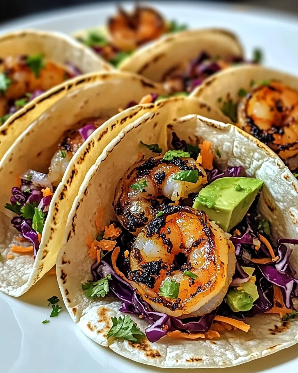 Schwarze Garnelen Tacos mit Krautsalat für Eilige