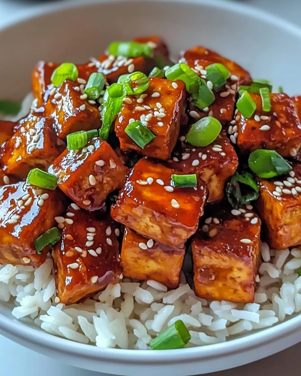 Süßes Chili-Tofu - Kross und voller Geschmack