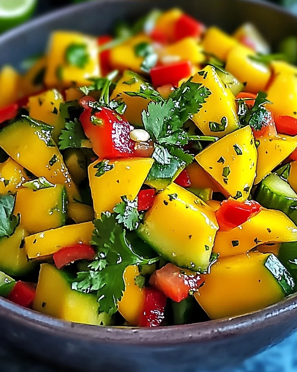 Thailändischer Mango-Gurkensalat – Erfrischend und Einfach