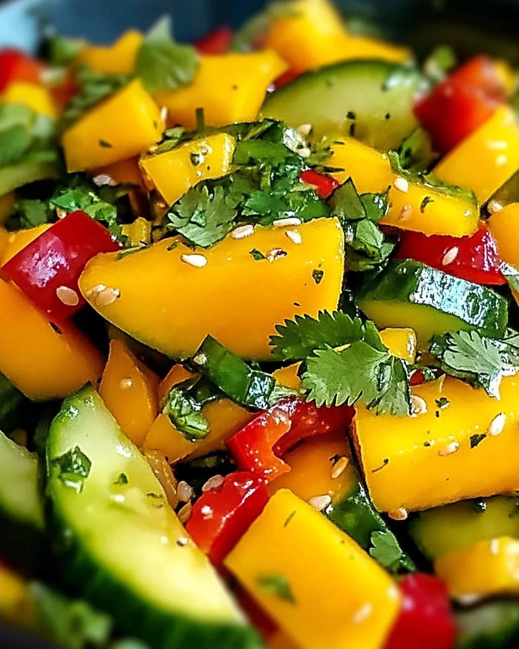 Thailändischer Mango-Gurkensalat – Erfrischend und Einfach