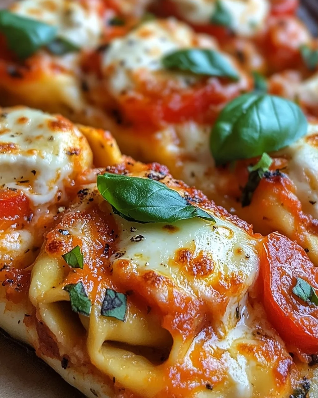 Tortellini-Auflauf mit Tomaten und Mozzarella (vegetarisches Rezept)