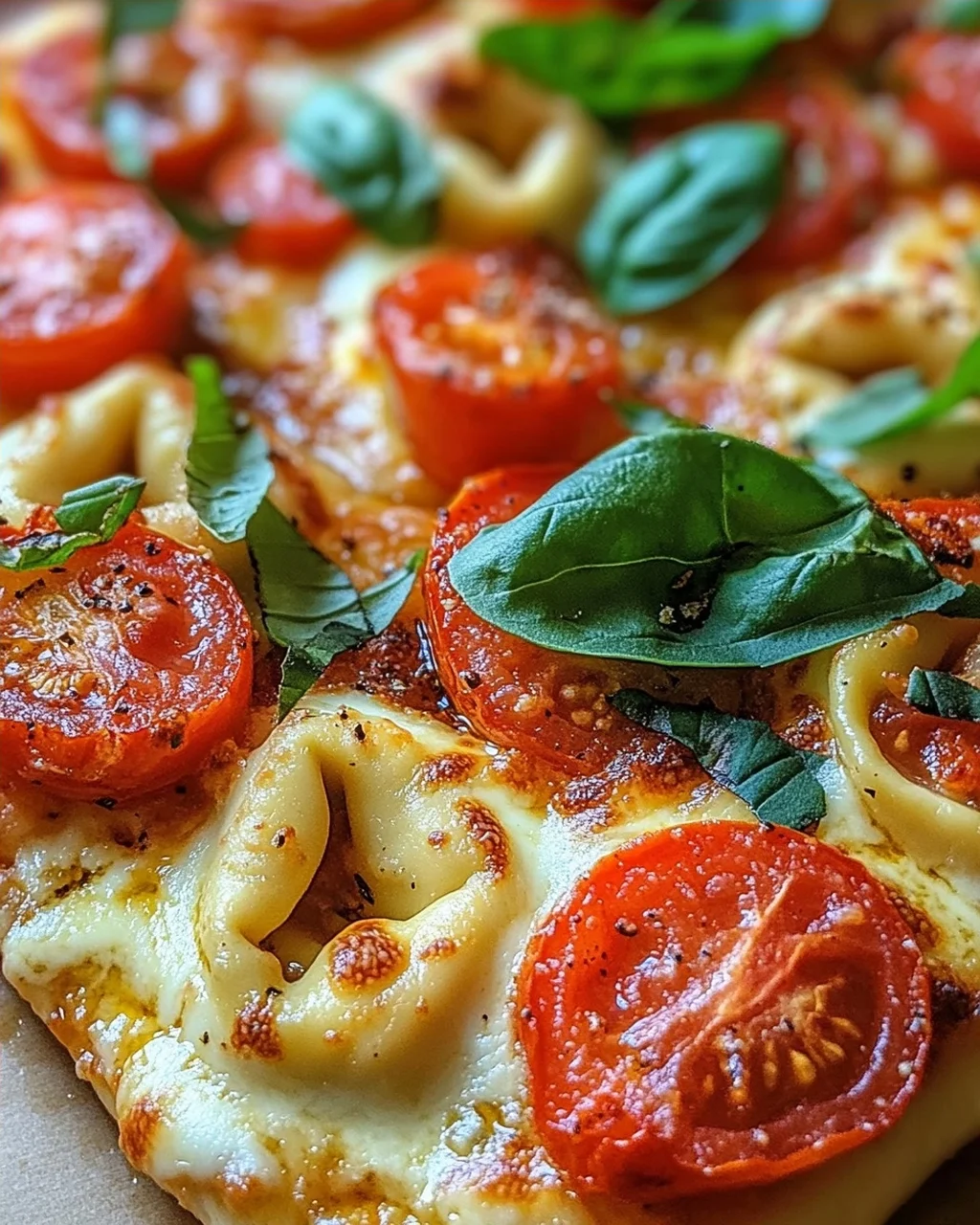 Tortellini-Auflauf mit Tomaten und Mozzarella (vegetarisches Rezept)
