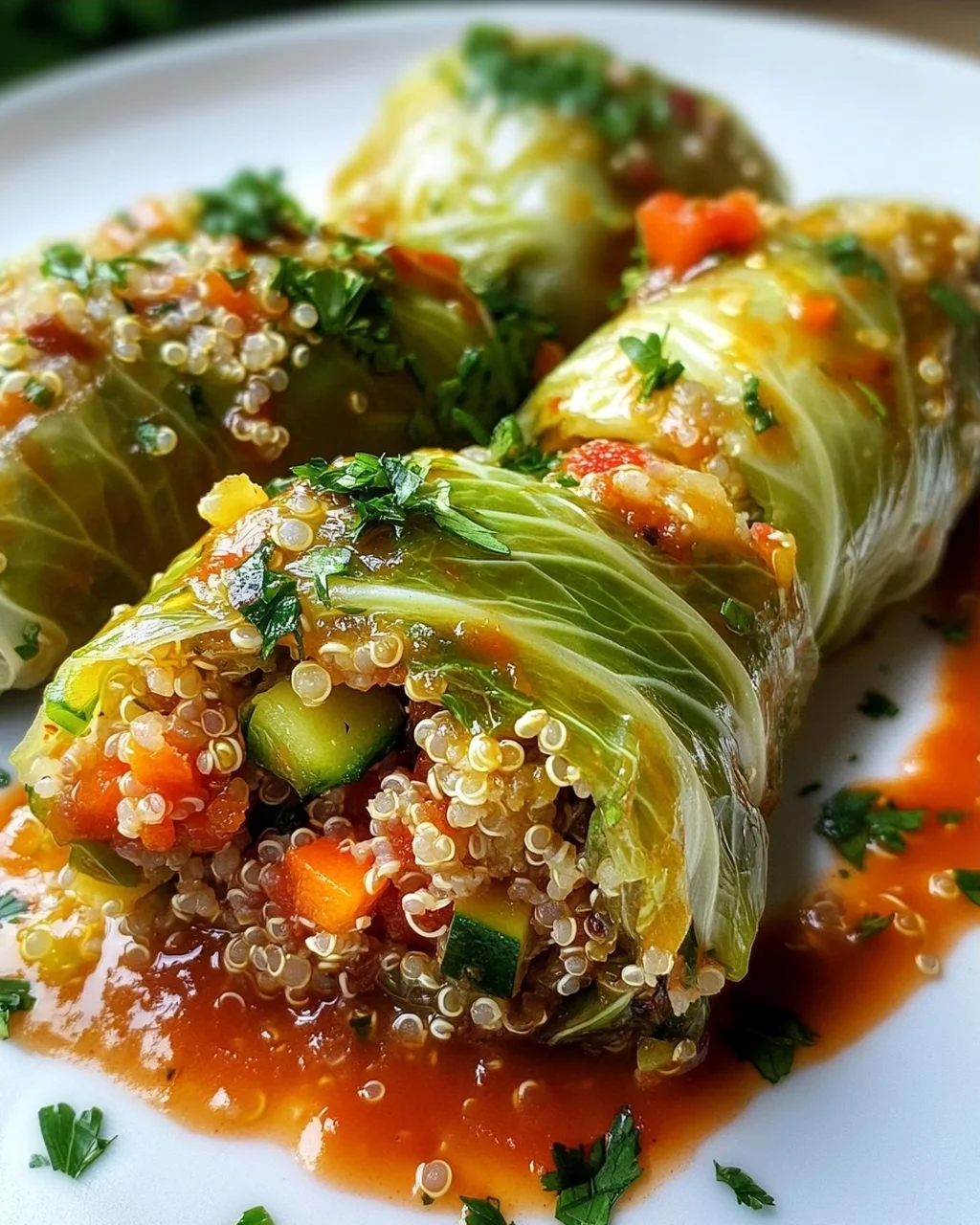 Vegetarische Kohlrouladen: Quinoa-Gemüse-Füllung purer Genuss!