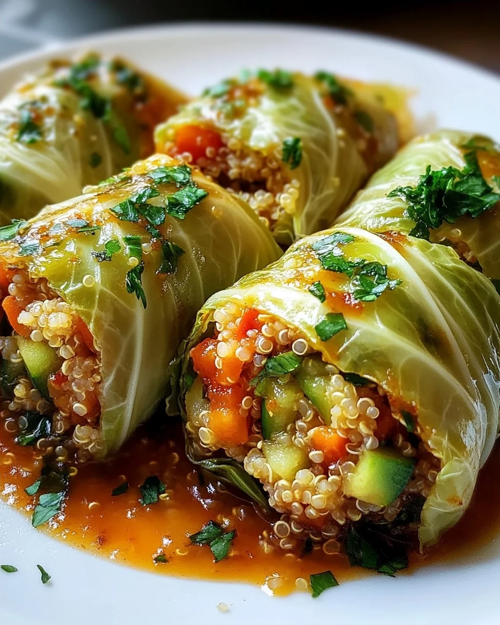 Vegetarische Kohlrouladen: Quinoa-Gemüse-Füllung purer Genuss!