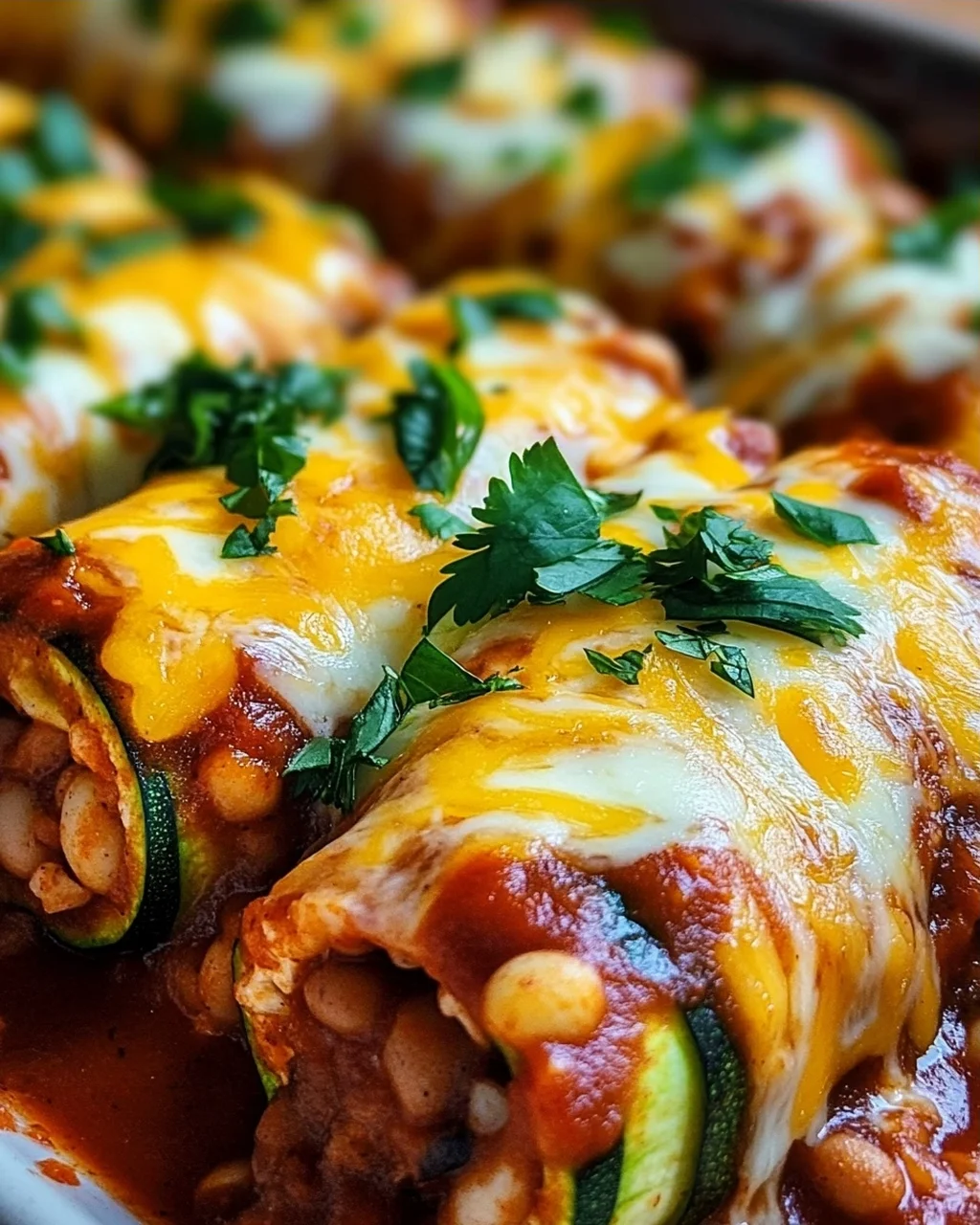 Zucchini Enchilada Roll-Ups