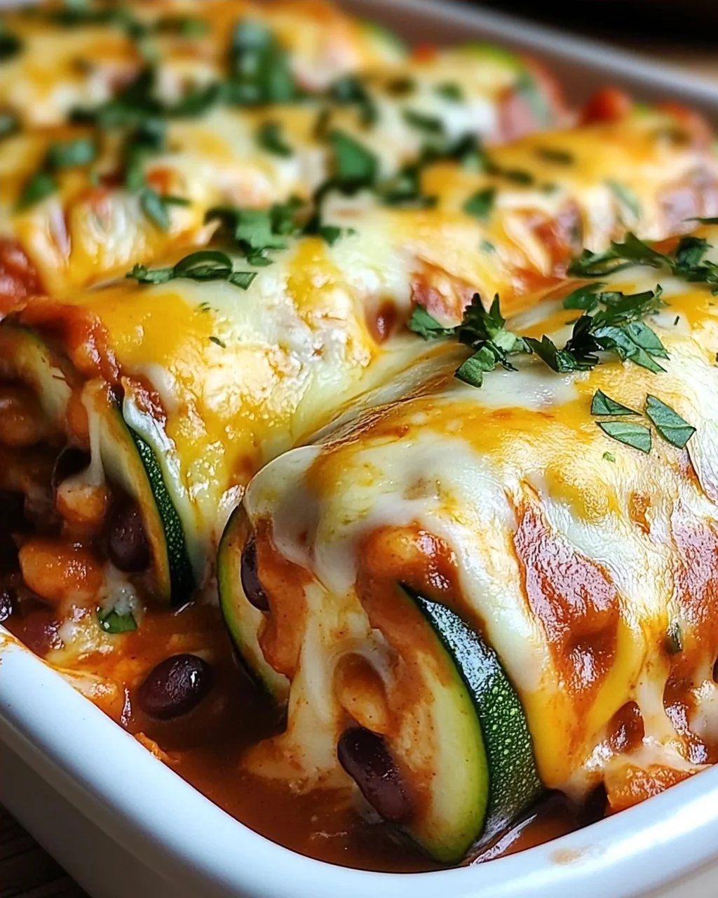 Zucchini Enchilada Roll-Ups